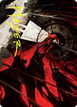 Image for Curse of Hospitality Art Card (Gold-Stamped Signature) (41) (Art Series: Innistrad: Crimson Vow) - Magic: The Gathering