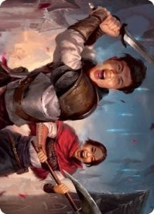 Image for Daybreak Combatants Art Card (42) (Art Series: Innistrad: Crimson Vow) - Magic: The Gathering
