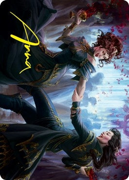 Image for Falkenrath Celebrants (43/81) Art Card (Gold-Stamped Signature) (43) (Art Series: Innistrad: Crimson Vow) - Magic: The Gathering