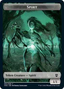 Image for Spirit (001) // Spirit (002) Double-sided Token (1 // 2) (Commander: Innistrad: Crimson Vow) - Magic: The Gathering