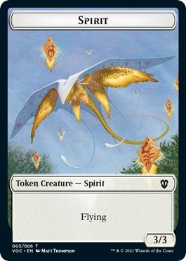 Image for Spirit (003) // Thopter Double-sided Token (3 // 6) (Commander: Innistrad: Crimson Vow) - Magic: The Gathering