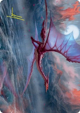 Image for Manaform Hellkite Art Card (Gold-Stamped Signature) (46) (Art Series: Innistrad: Crimson Vow) - Magic: The Gathering