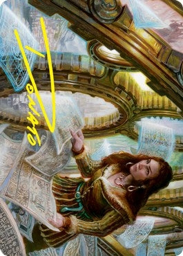 Image for Cartographer's Survey Art Card (Gold-Stamped Signature) (51) (Art Series: Innistrad: Crimson Vow) - Magic: The Gathering