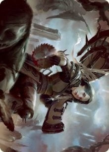 Image for Sawblade Slinger Art Card (54) (Art Series: Innistrad: Crimson Vow) - Magic: The Gathering
