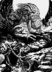 Image for Grolnok, the Omnivore Art Card (77) (Art Series: Innistrad: Crimson Vow) - Magic: The Gathering
