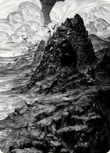 Image for Mountain Art Card (80) (Art Series: Innistrad: Crimson Vow) - Magic: The Gathering