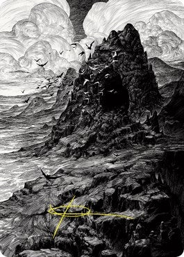 Image for Mountain Art Card (Gold-Stamped Signature) (80) (Art Series: Innistrad: Crimson Vow) - Magic: The Gathering