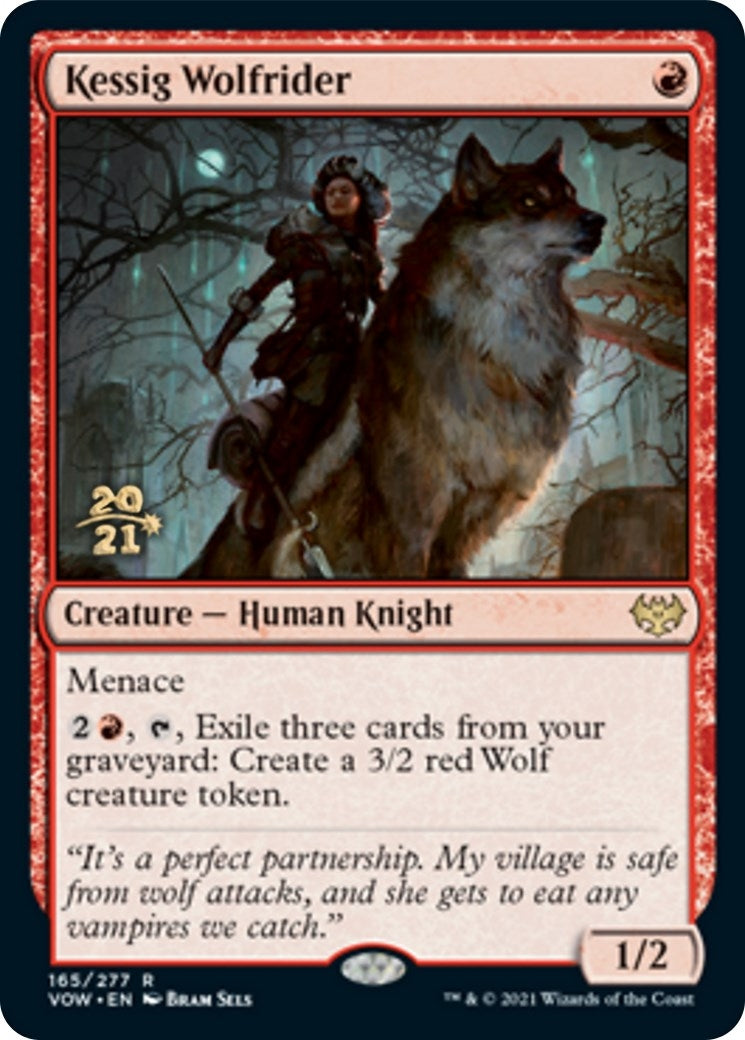 Image for Kessig Wolfrider (165) (Prerelease Cards) - Magic: The Gathering
