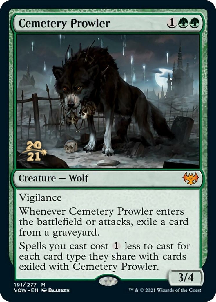 Image for Cemetery Prowler (191) (Prerelease Cards) - Magic: The Gathering
