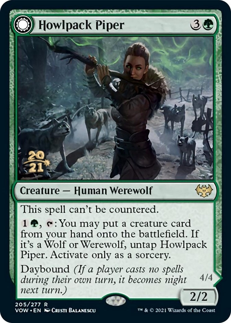 Image for Howlpack Piper (205) (Prerelease Cards) - Magic: The Gathering