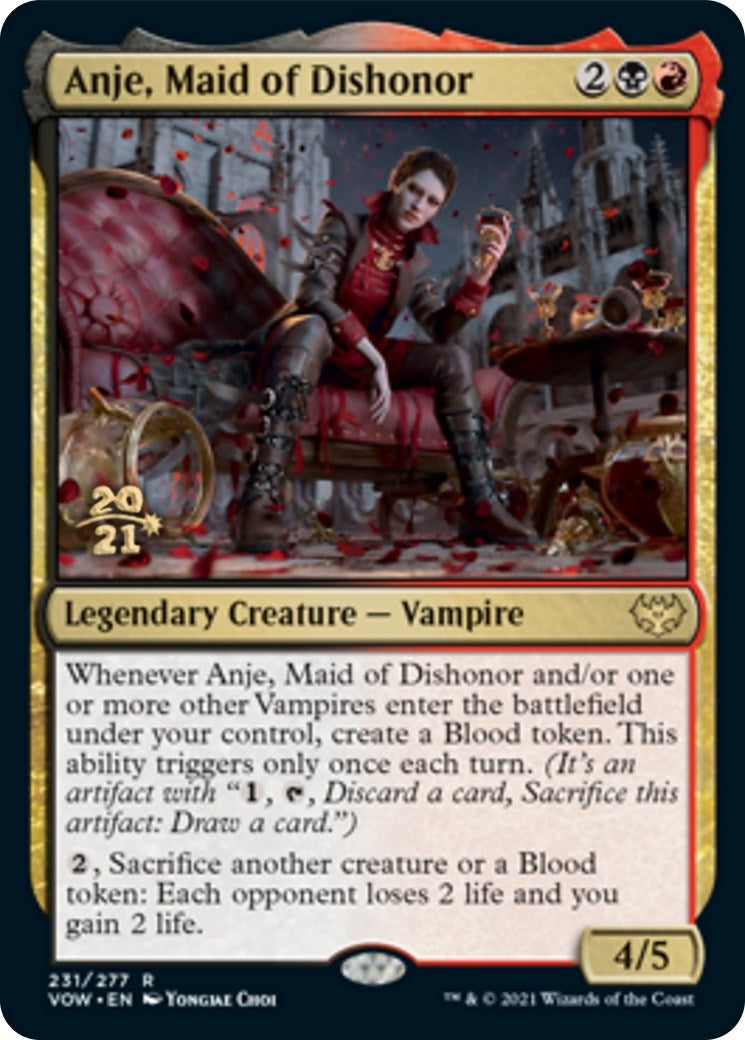 Image for Anje, Maid of Dishonor (231) (Prerelease Cards) - Magic: The Gathering