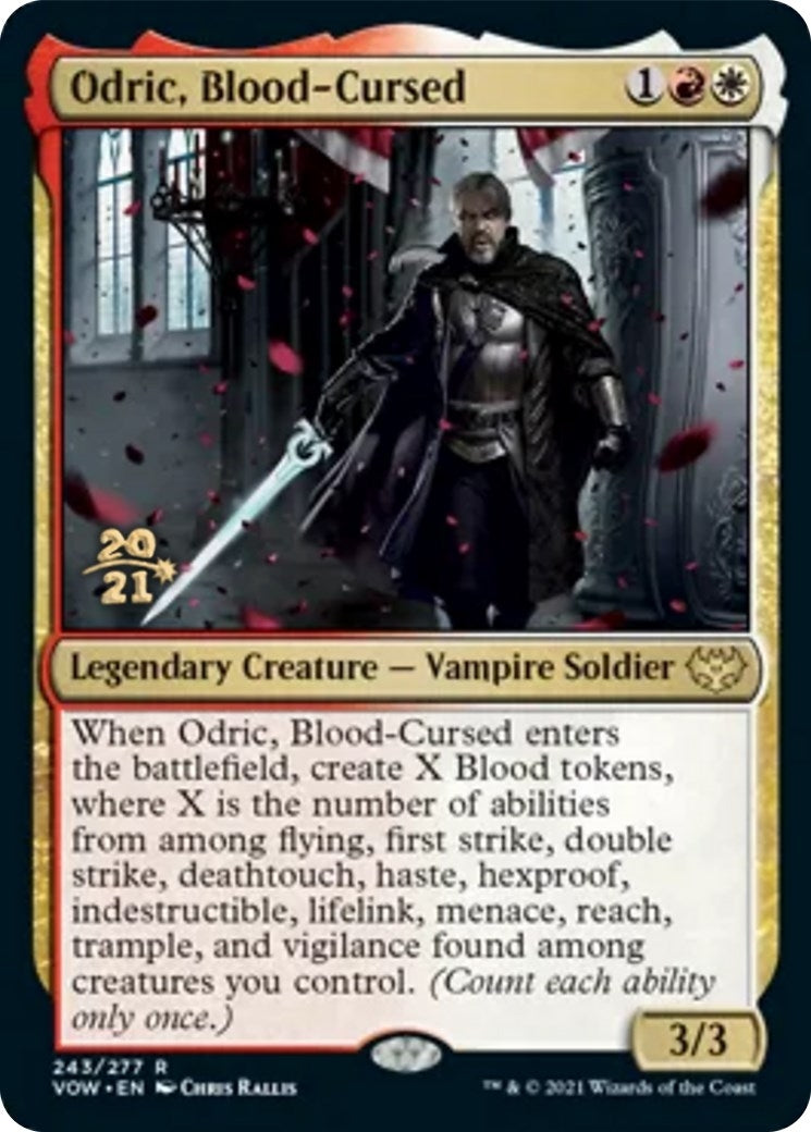 Image for Odric, Blood-Cursed (243) (Prerelease Cards) - Magic: The Gathering