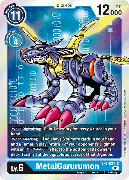 Image for MetalGarurumon (EX1-021 SR) (Classic Collection) - Digimon Card Game