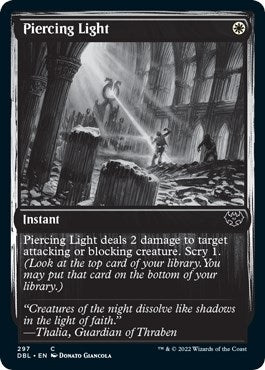 Image for Piercing Light (297) (Innistrad: Double Feature) - Magic: The Gathering