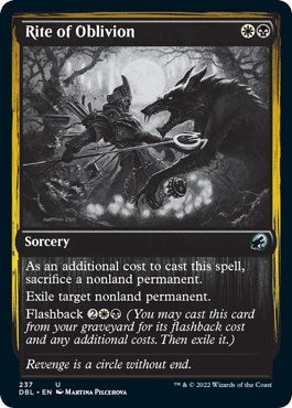 Image for Rite of Oblivion (237) (Innistrad: Double Feature) - Magic: The Gathering