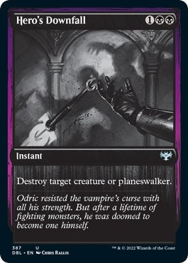 Image for Hero's Downfall (387) (Innistrad: Double Feature) - Magic: The Gathering