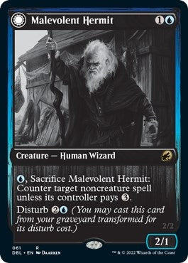 Image for Malevolent Hermit (61) (Innistrad: Double Feature) - Magic: The Gathering