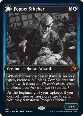 Image for Poppet Stitcher (71) (Innistrad: Double Feature) - Magic: The Gathering