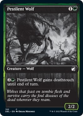 Image for Pestilent Wolf (192) (Innistrad: Double Feature) - Magic: The Gathering