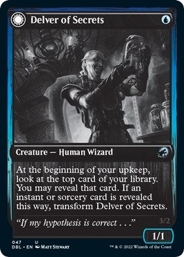 Image for Delver of Secrets (47) (Innistrad: Double Feature) - Magic: The Gathering