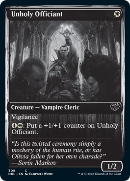 Image for Unholy Officiant (308) (Innistrad: Double Feature) - Magic: The Gathering