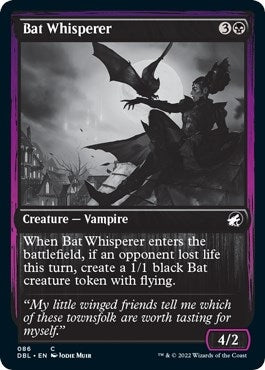 Image for Bat Whisperer (86) (Innistrad: Double Feature) - Magic: The Gathering