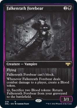 Image for Falkenrath Forebear (378) (Innistrad: Double Feature) - Magic: The Gathering