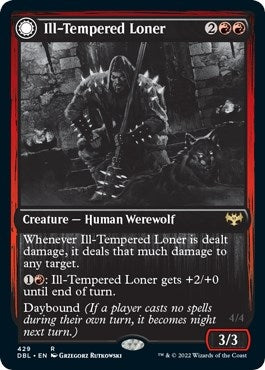 Image for Ill-Tempered Loner (429) (Innistrad: Double Feature) - Magic: The Gathering