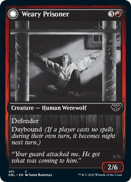 Image for Weary Prisoner (451) (Innistrad: Double Feature) - Magic: The Gathering