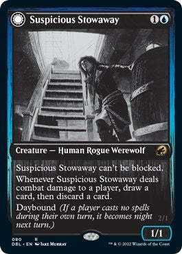 Image for Suspicious Stowaway (80) (Innistrad: Double Feature) - Magic: The Gathering