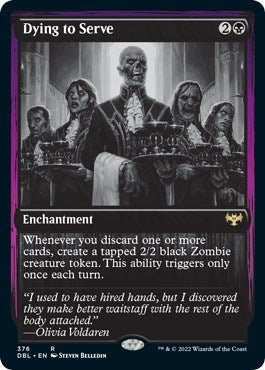 Image for Dying to Serve (376) (Innistrad: Double Feature) - Magic: The Gathering