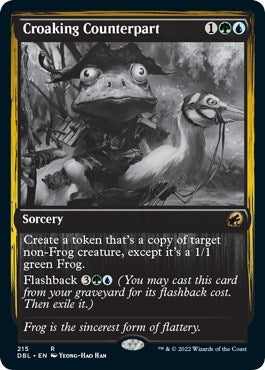 Image for Croaking Counterpart (215) (Innistrad: Double Feature) - Magic: The Gathering