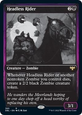 Image for Headless Rider (385) (Innistrad: Double Feature) - Magic: The Gathering