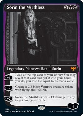Image for Sorin the Mirthless (398) (Innistrad: Double Feature) - Magic: The Gathering