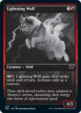 Image for Lightning Wolf (435) (Innistrad: Double Feature) - Magic: The Gathering