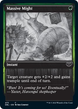 Image for Massive Might (475) (Innistrad: Double Feature) - Magic: The Gathering