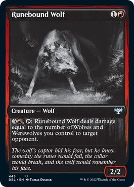 Image for Runebound Wolf (443) (Innistrad: Double Feature) - Magic: The Gathering