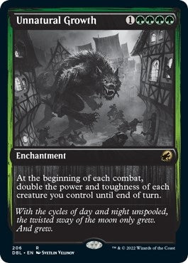 Image for Unnatural Growth (206) (Innistrad: Double Feature) - Magic: The Gathering