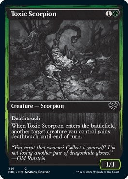 Image for Toxic Scorpion (491) (Innistrad: Double Feature) - Magic: The Gathering