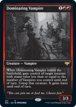 Image for Dominating Vampire (421) (Innistrad: Double Feature) - Magic: The Gathering