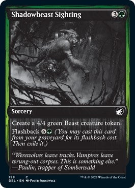 Image for Shadowbeast Sighting (198) (Innistrad: Double Feature) - Magic: The Gathering