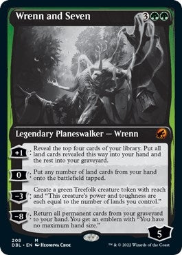 Image for Wrenn and Seven (208) (Innistrad: Double Feature) - Magic: The Gathering