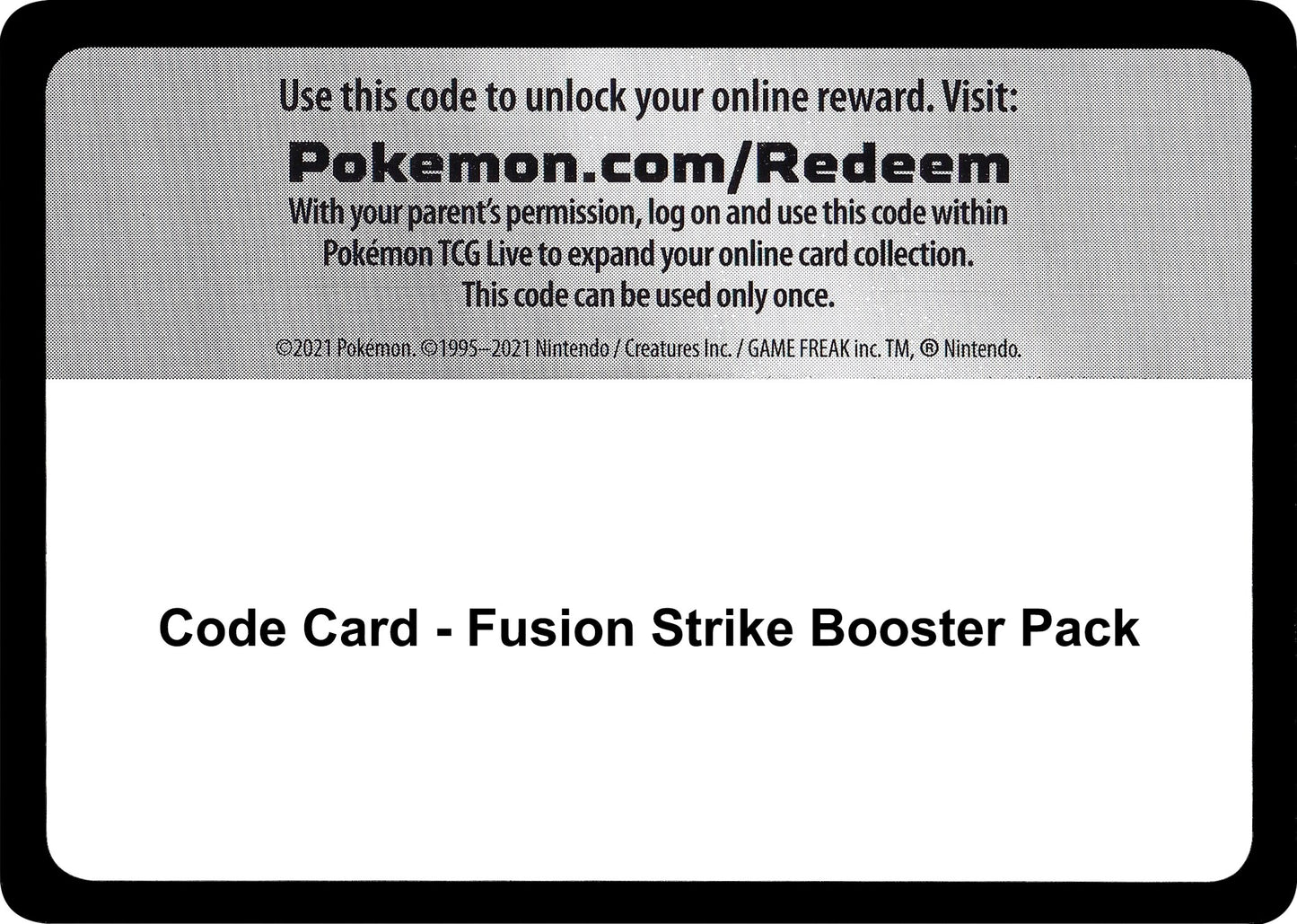 Image for Code Card - Fusion Strike Booster Pack (SWSH08: Fusion Strike) - Pokemon