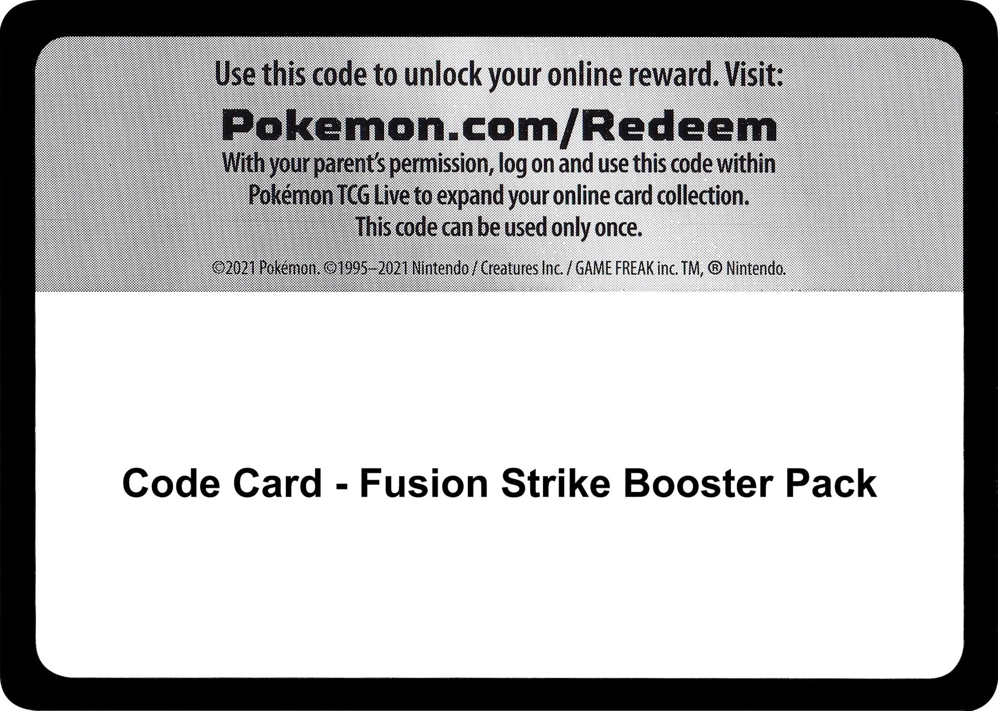 Image for Code Card - Fusion Strike Booster Pack (SWSH08: Fusion Strike) - Pokemon