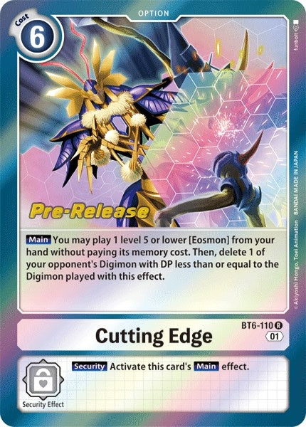 Image for Cutting Edge (BT6-110 R) (Double Diamond Pre-Release Cards) - Digimon Card Game