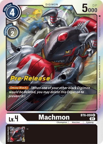 Image for Machmon (BT6-059 R) (Double Diamond Pre-Release Cards) - Digimon Card Game