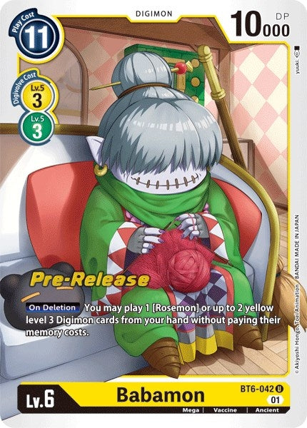 Image for Babamon (BT6-042 U) (Double Diamond Pre-Release Cards) - Digimon Card Game
