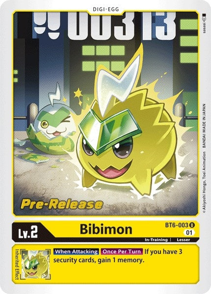 Image for Bibimon (BT6-003 U) (Double Diamond Pre-Release Cards) - Digimon Card Game