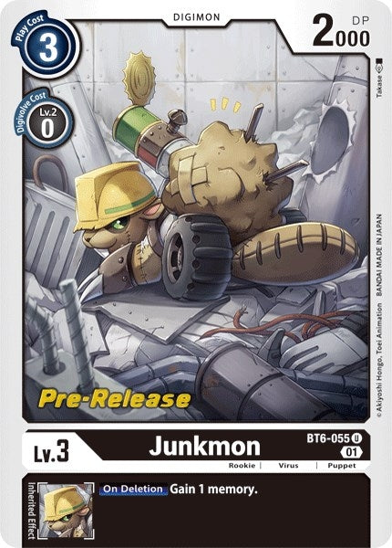 Image for Junkmon (BT6-055 U) (Double Diamond Pre-Release Cards) - Digimon Card Game