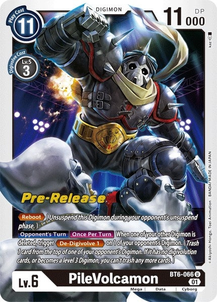 Image for PileVolcamon (BT6-066 U) (Double Diamond Pre-Release Cards) - Digimon Card Game
